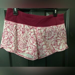 Lululemon speed up short size 8
